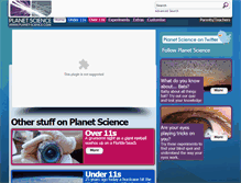 Tablet Screenshot of planet-science.com